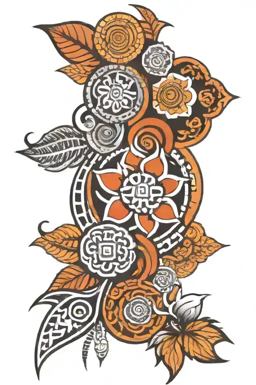Burmese And New Zealand Tribal Inspired