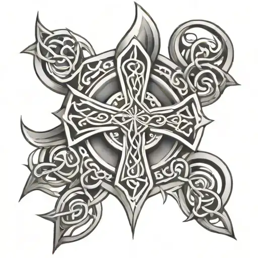 Celtic Cross Tribal