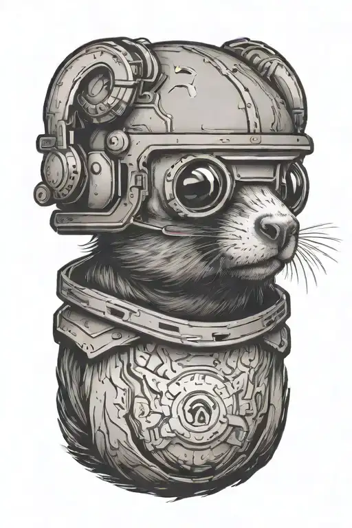 Dirty Gopher With Mining Helmet