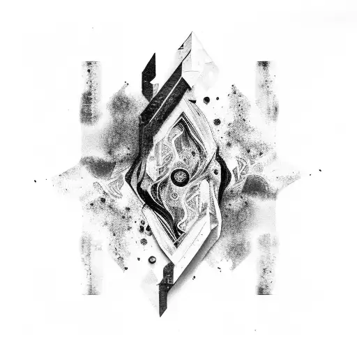 Abstract Aubergine Glitch