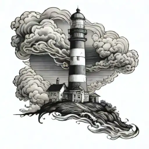 Lighthouse Stormy Condition