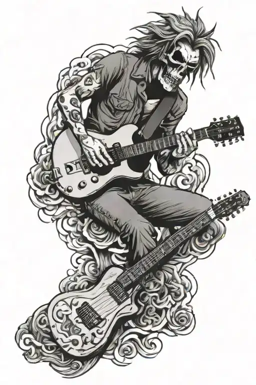 Deadhead Playing Guitar