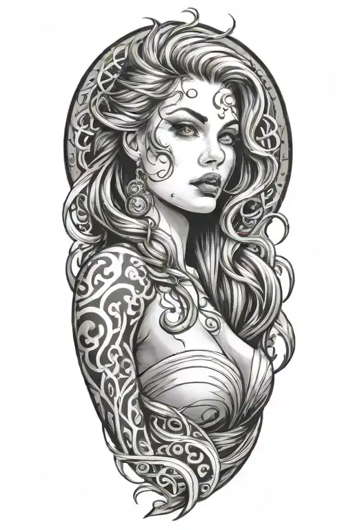 Beautiful Woman With Twines And Curves Going Thru Artery Delivering Fuel