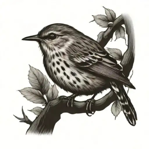 Wren And Willow Tree