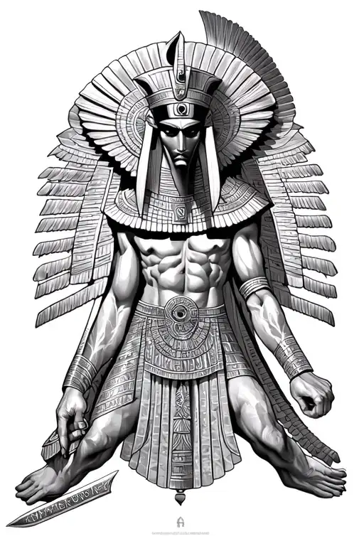 Egyptian God Thoth Evil Version Inspired