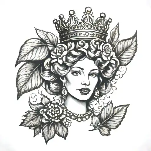 Queen With A Strawberry Crown