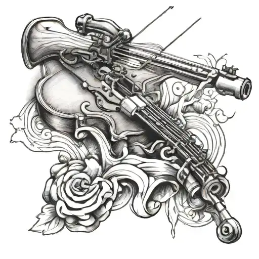 Broken Fiddle With A Crossbow