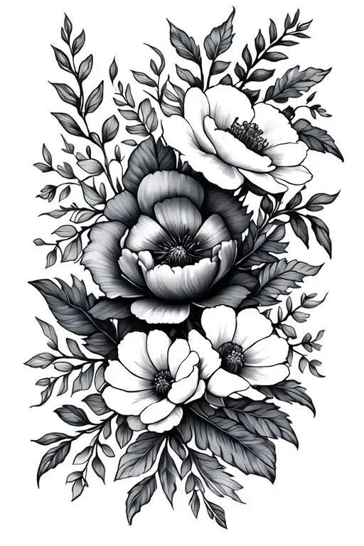 Floral Tattoo For Women Sleeve