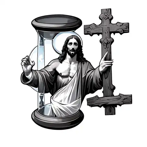 Hour Glass Jesus Christ