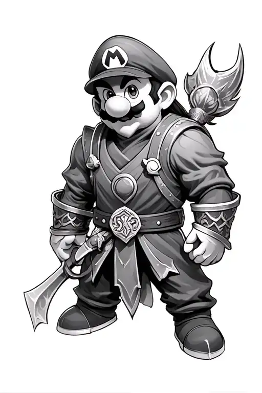 Evil Mario Dark Souls Assasin's
