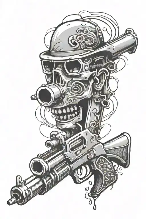 Airbrush Paint Gun With A Humorous Touch