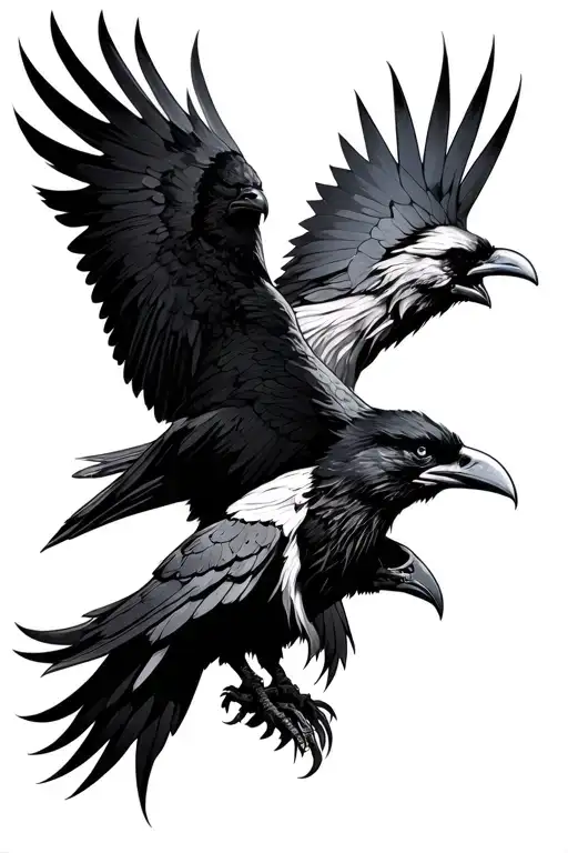 Odin With His Ravens