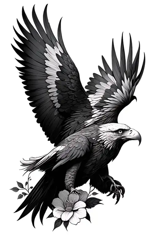 Floral Eagle Feminine
