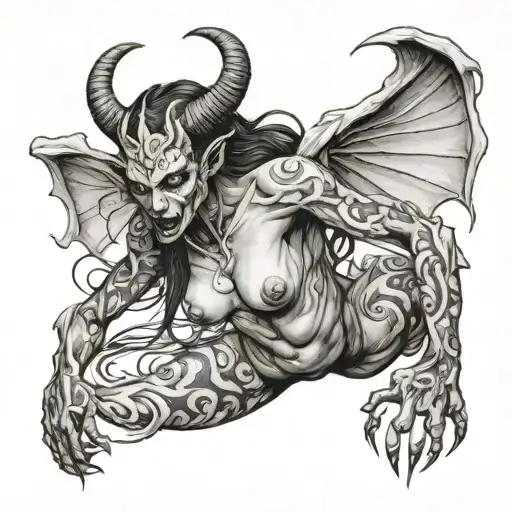 Nude Female Demon