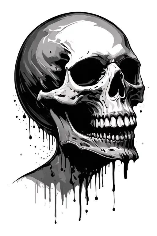 Skull Ripping Human Face Off