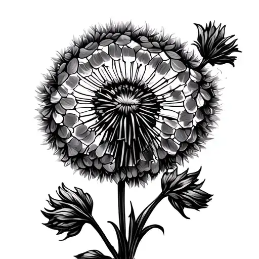 Yellow Dandelion Stencil