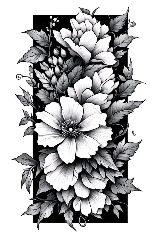 Floral Arm Wrapping With Vines