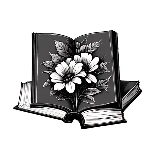 Book And Flowers