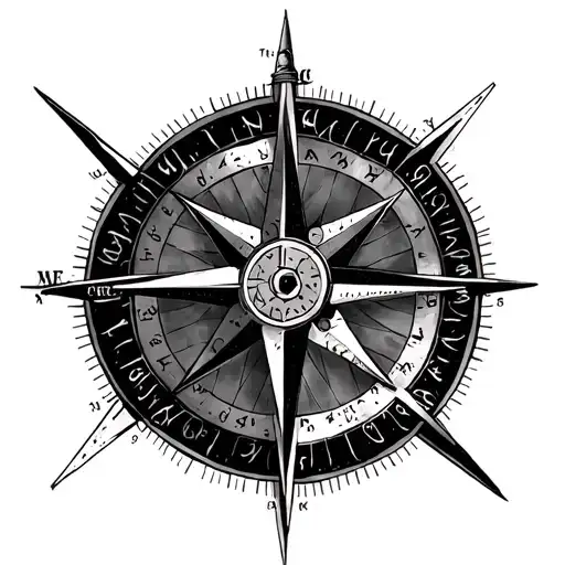 Lighthoue Compass Rose Chart