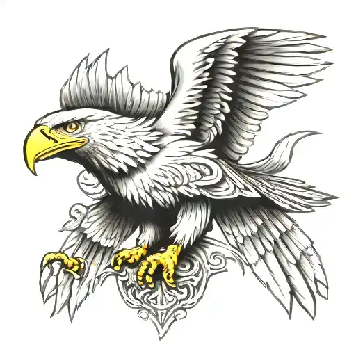 S Letter In Eagle Chest