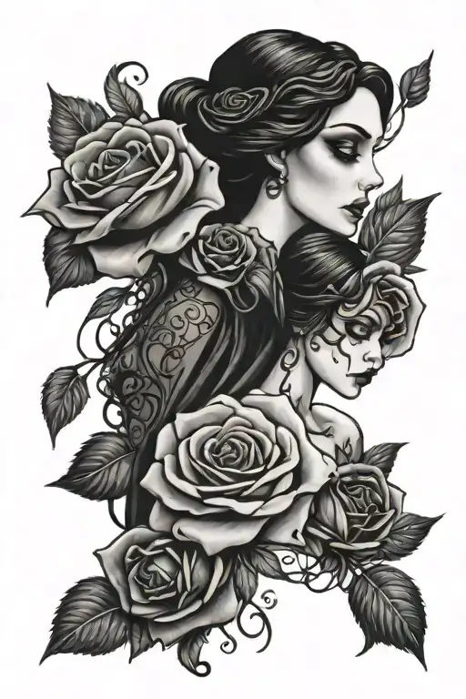 Corpse Bride Roses Dark