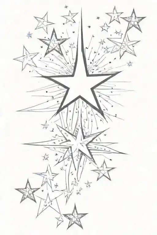 Phrase My Most Beautiful Star Is You On The Spine With Stars Around