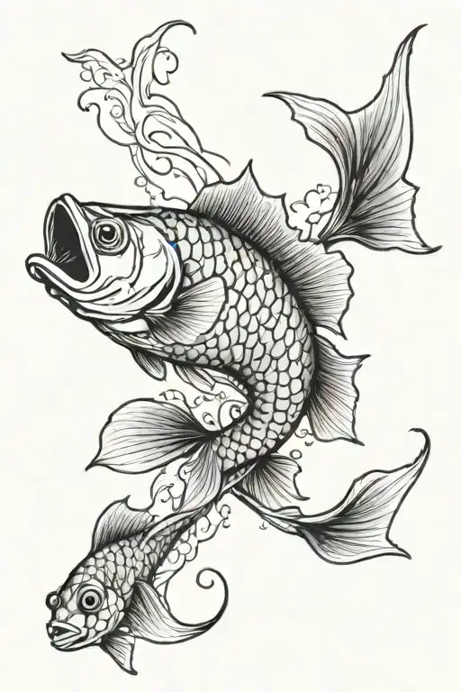 Fish Swimming Upstream