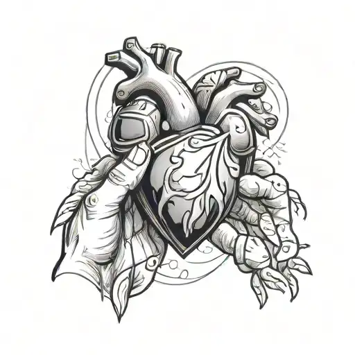 A Therapist's Hand Holding A Heart Symbolizing Love And Healing For Family