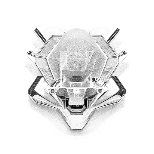 Abstract Representation Of A 3D Printer Transforming Into A Sleek Car