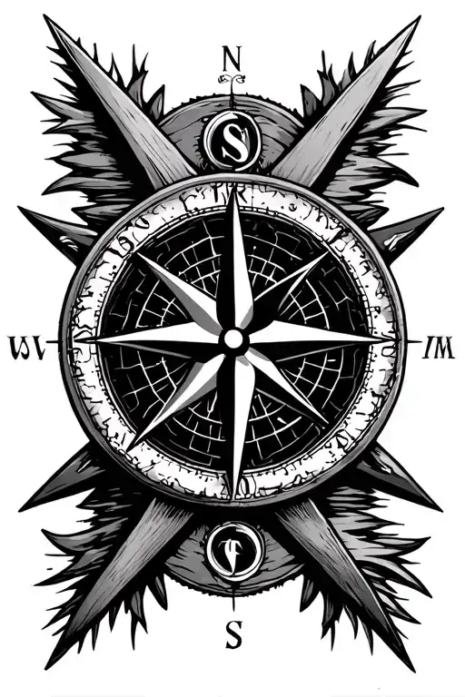 Compass Rose Maritime Concept