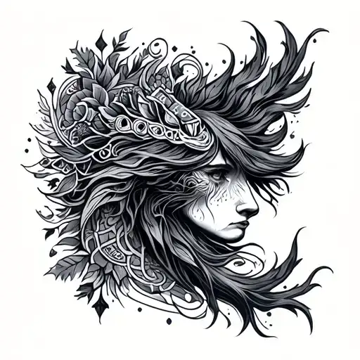 A Detailed Nordic Inspired Sleeve