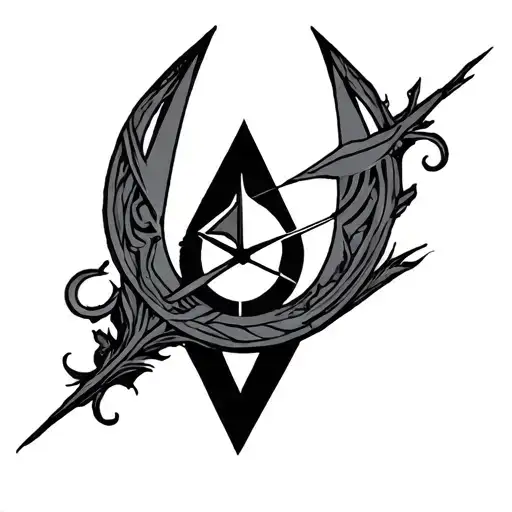 Delta Symbol Over The Symbol Of Time