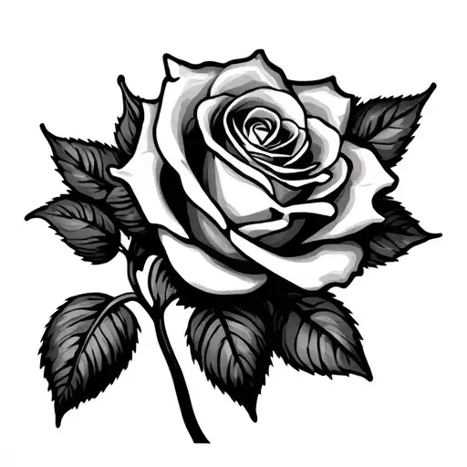 Rose And Cancer Ribbon