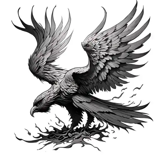 Phoenix Rising From The Ashes