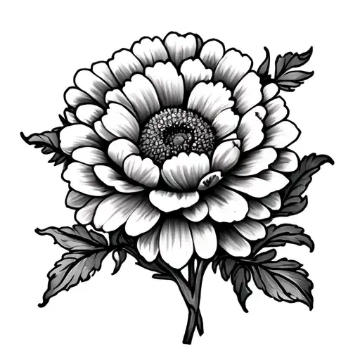 Two Marigolds On Each Collarbone