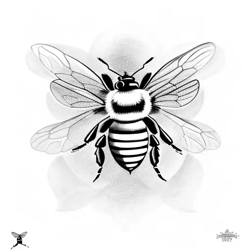 Bee With Holly For Wings