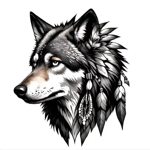 Wolf And Indian First