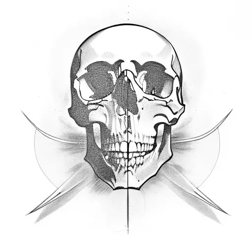 Skull And Line