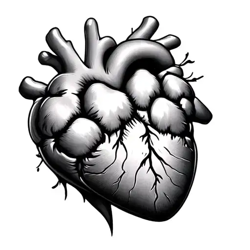 Dog Paw Over Realistic Heart