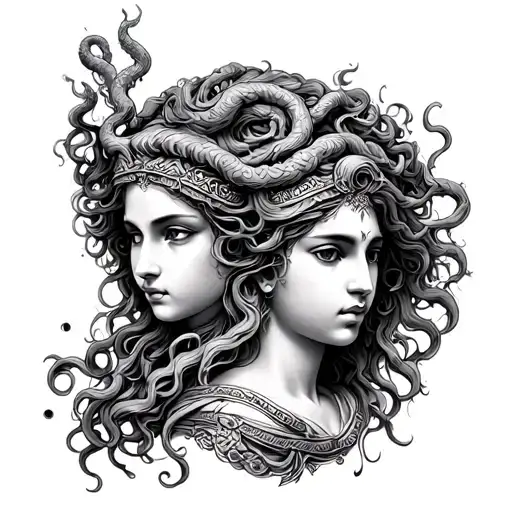 Athena And Medusa