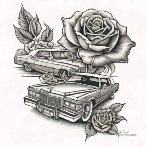 1982 Cadillac Coupe Deville With A Rose