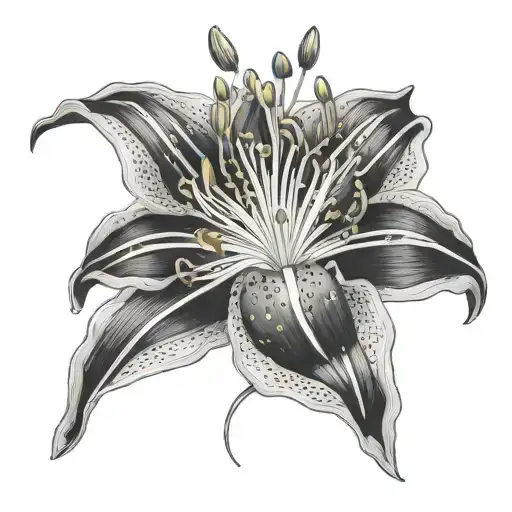 Red Spider Lilly Flower