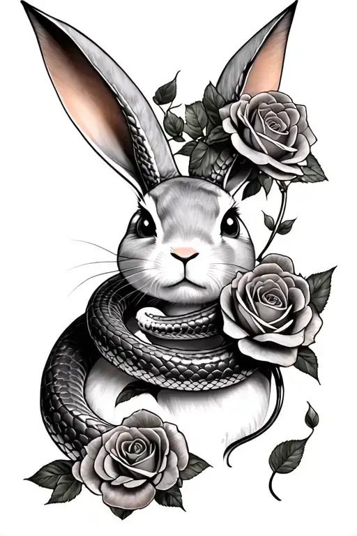 Playboy Bunny Snake And Roses