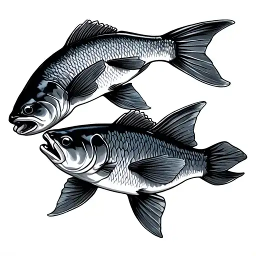 Catfishes Swimming Together Symbolizing Strength