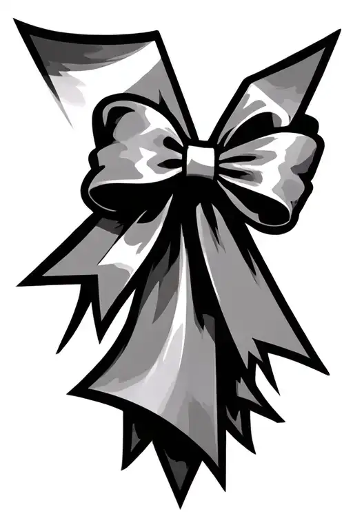 Bow And Triangles In A Line