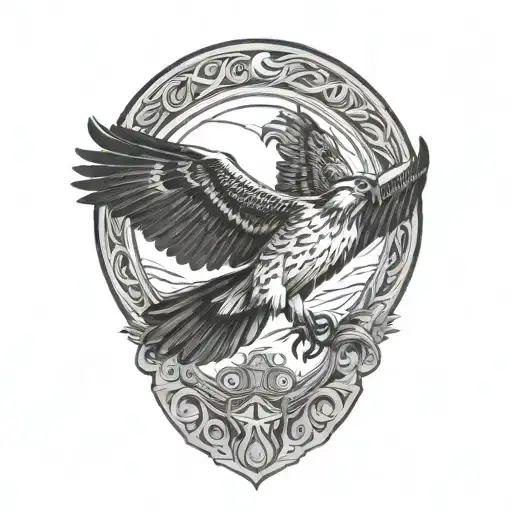 Osprey Bird Catching Arctic Grayling Fish