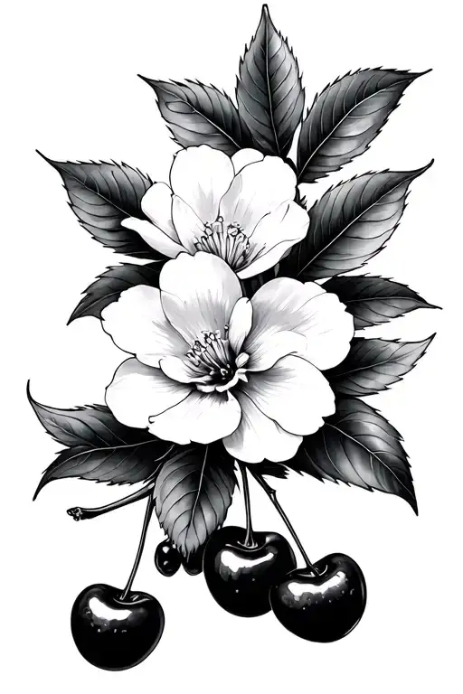 Cherry Flowers Children Cherry