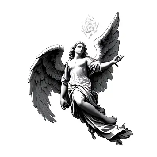 An Angel Figure Reaching Out