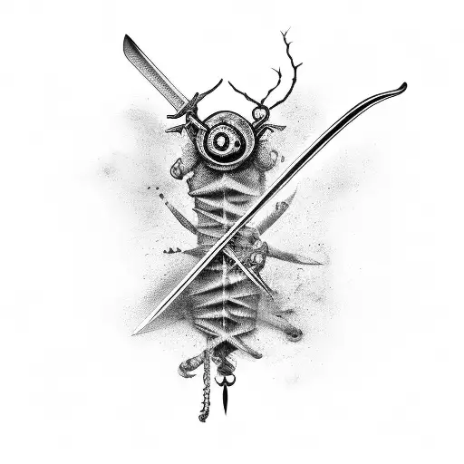 Sword With A Bug At The Top