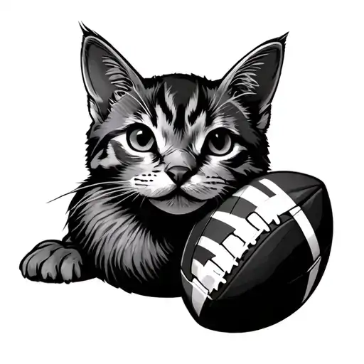 Football Duck Cat Curled
